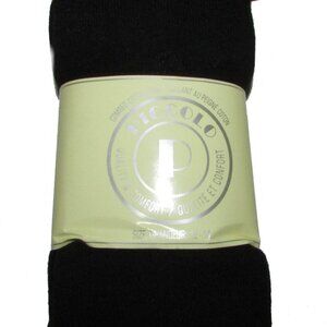 4 Pairs - Piccolo Cotton Rich Tights - Black - Girls 12-14